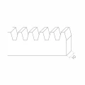 PSG cremalheira dentada de aço galvanizado para portões de correr 1000 mm módulo 4 001-284 (2)