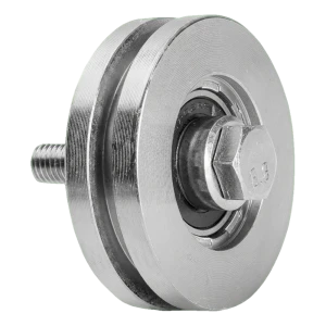 PSG Roda guia de portão tipo T fi 88 mm com ranhura para calha em T