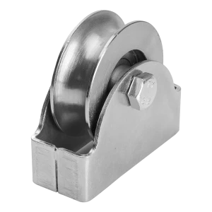 Roldana PSG de portão tipo "O" fi 88 mm para carril redondo 3/4" – galvanizada