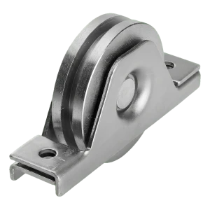 Roldana de deslizamento PSG tipo T para portão de correr de trilho fi 80 mm galvanizada