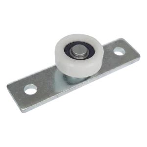 PSG – roldana guia de nylon para portão suspenso ø40 mm com placa de montagem