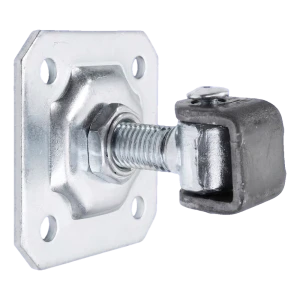 PSG dobradiça regulável para portões de batente M20 com chapa 100×100×4 mm