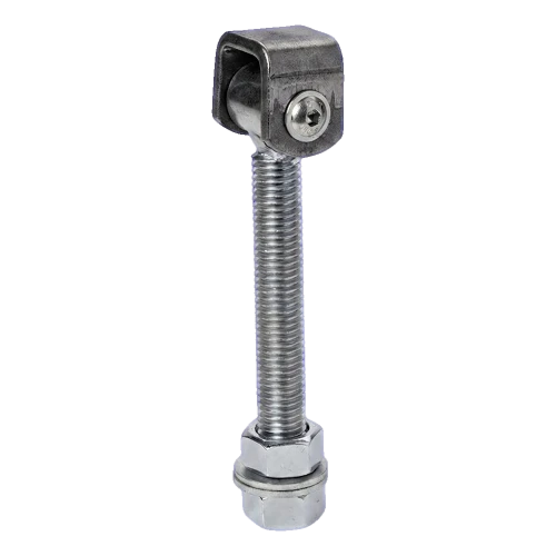 Dobradiça regulável longa para portões de batente M18 aço galvanizado 001-343 (2)