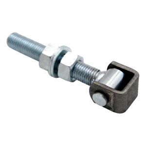 Dobradiça de aço regulável M20 para portões de batente – galvanizada, L150 mm