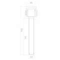 Dobradiça de aço regulável M20 para portões de batente – galvanizada, L150 mm 001-350 (4)