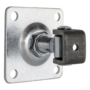 Dobradiça regulável PSG M18 para portões com placa 80×80 mm galvanizada