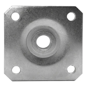 PSG Placa de montagem 80×80×3 mm para dobradiça regulável M16 – galvanizada