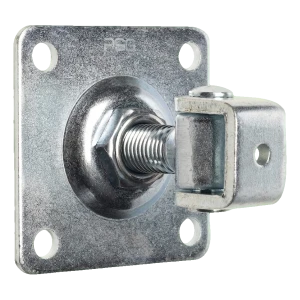 PSC dobradiça de portão regulável com escudo M20 galvanizada 100×100×4 mm