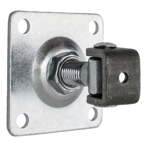 Dobradiça regulável PSG M16 para portão com placa 100×100×4 mm galvanizada