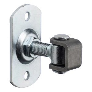 Dobradiça regulável para portão M16 com placa retangular 100×55×4 mm
