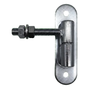 PSG dobradiça regulável torneada fi 27 M16 com chapa 180×50 mm e esfera