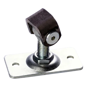 Dobradiça ajustável para portão com chapa retangular M12 75×38 mm aço galvanizado