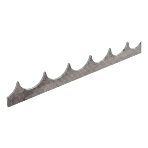 Régua anti-intrusão para vedações em aço H33 mm – comprimento 2000 mm