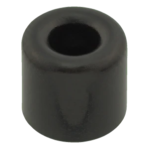 Batente de porta de borracha aparafusado preto Ø40 mm H28 mm