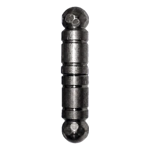 Dobradiça decorativa torneada PSG em aço H146 × Ø30 mm para portões e portinholas