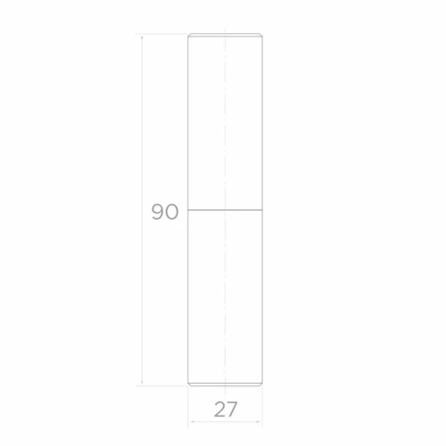 PSG dobradiça torneada portão fi 27 mm – altura 90 mm para portões de batente 001-475 (2)