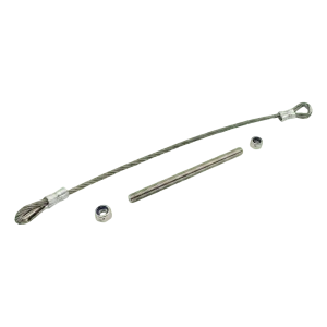 Cabo de segurança PSG em aço inoxidável para portão de batente 400 mm