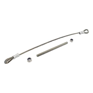 Cabo de segurança PSG em aço inoxidável para portão de duas folhas 500 mm ø6