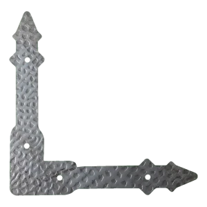 Postal – reforço de aço decorativo para canto de portão 200×200 mm