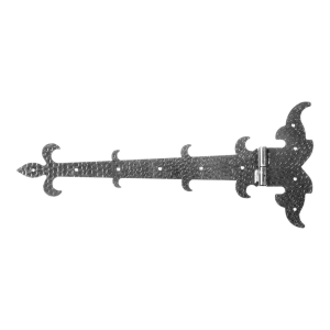 POSTAL dobradiça decorativa de banda direita em aço 525 mm – decorativa