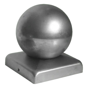 Chapéu de vedação em aço galvanizado 40×40 mm com bola decorativa fi 40