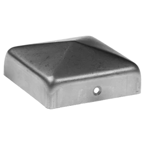 Chapéu envelope de aço para poste de vedação 120×120 mm – em bruto