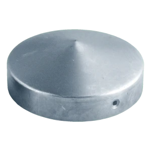 Chapéu de vedação em aço galvanizado para poste redondo Ø 48 mm