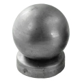Chapéu de vedação metálico para poste Ø 48 mm com bola decorativa Ø 60 mm 001-591 (1)