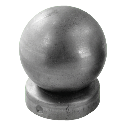 Chapéu de vedação metálico para poste Ø 48 mm com bola decorativa Ø 60 mm 001-591 (1)