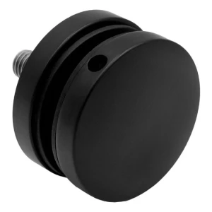 Fixação pontual para vidro 8-17,52 mm ø 50/8/M10x50 AISI 304 sistema plano preto