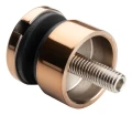 Fixação pontual para vidro 6-12 mm fi 30/13/M8x40 AISI 304 sistema plano cobre 000-481 (2)