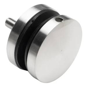 Fixação pontual para vidro 8-17,52 mm fi 50/8/M8x45 AISI 304 sistema plano acetinado