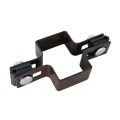 Braçadeira intermédia para painéis de vedação 40x60 castanho GPV-700-05 (1)