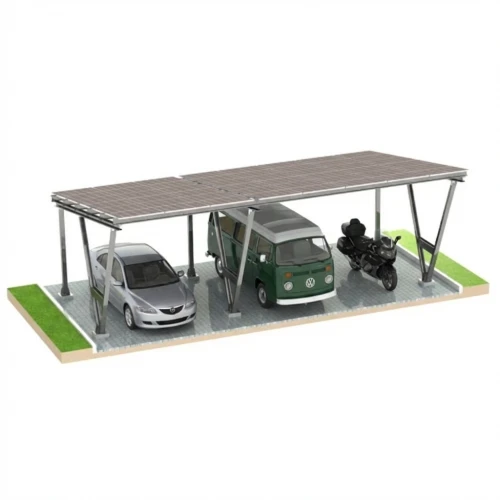 Cobertura fotovoltaica VICA para 3 veículos 2+1 modulos Carport GPV-105-09 (1)
