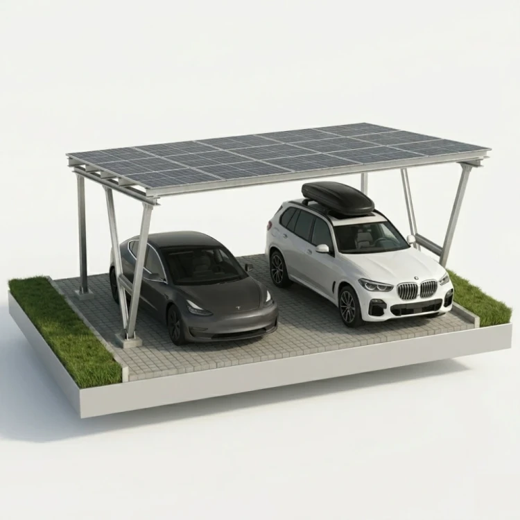 Cobertura fotovoltaica VICA para 2 veículos SOLO Carport GPV-105-02 (1)