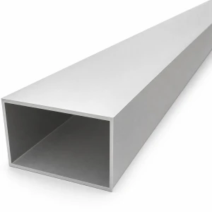 Tubo de alumínio retangular 50×80×2 mm – perfil fechado EN AW-6060, L=2000 mm