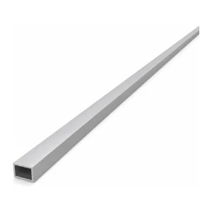 Tubo de alumínio retangular 8×12×1 mm – perfil fechado L=2000 mm EN AW-6060