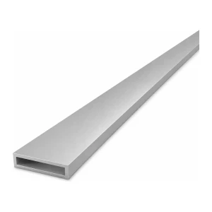 Tubo de alumínio retangular 10×40×2 mm – perfil fechado L=2000 mm