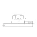 Ponte Trapezoidal 33cm H-30 em EPDM para Telhados em Chapa Trapezoidal PV-02-01 (2)