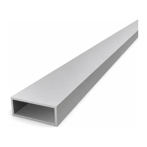 Tubo retangular de alumínio 20×50×2 mm – perfil fechado EN AW-6060, L=2000 mm