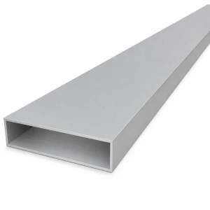 Tubo de alumínio retangular 20×80×1,5 mm – perfil fechado EN AW-6060, L=2000 mm