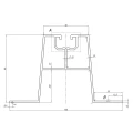 Ponte Trapezoidal 33cm H-60 em EPDM para Telhados em Chapa Trapezoidal PV-02-02 (2)
