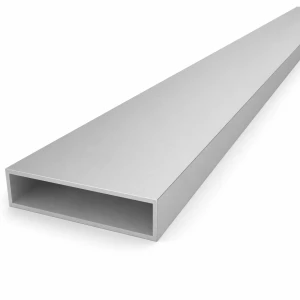 Tubo de alumínio retangular 20×80×2 mm – perfil fechado EN AW-6060 L=2000 mm