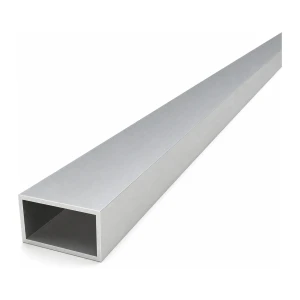Tubo de alumínio retangular 25×40×2 mm – perfil fechado EN AW-6060, L=2000 mm