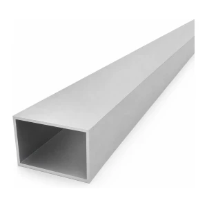 Tubo de alumínio retangular 40×60×2 mm – perfil fechado EN AW-6060, comprimento 2000 mm