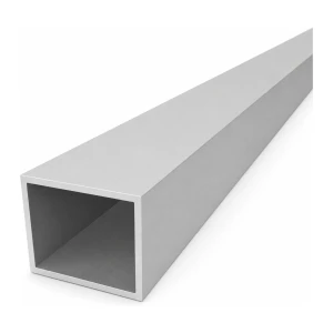 Tubo retangular de alumínio 50×60×3 mm – perfil fechado L=2000 mm