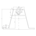Ponte Trapezoidal 33cm H-70 em EPDM para Telhados em Chapa Trapezoidal Tipo 2 para Ligações de Telhados Mais Altas PV-02-06 (2)