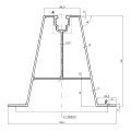 Ponte Trapezoidal 33cm H-100 em EPDM para Telhados em Chapa Trapezoidal PV-02-05 (2)