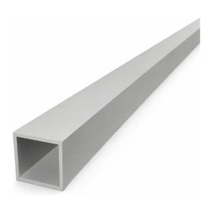 Tubo de alumínio quadrado 30×30×2 mm – perfil fechado L=2000 mm EN AW-6060