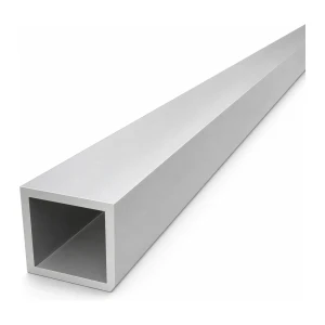 Tubo de alumínio quadrado 40×40×4 mm EN AW-6060 – comprimento 2000 mm